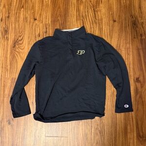 100% Cotton Champion Black and White Athletic Pullover